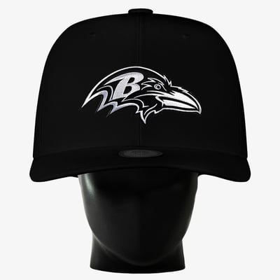 Baltimore Ravens Noggin Boss Unisex Big Hat - Black